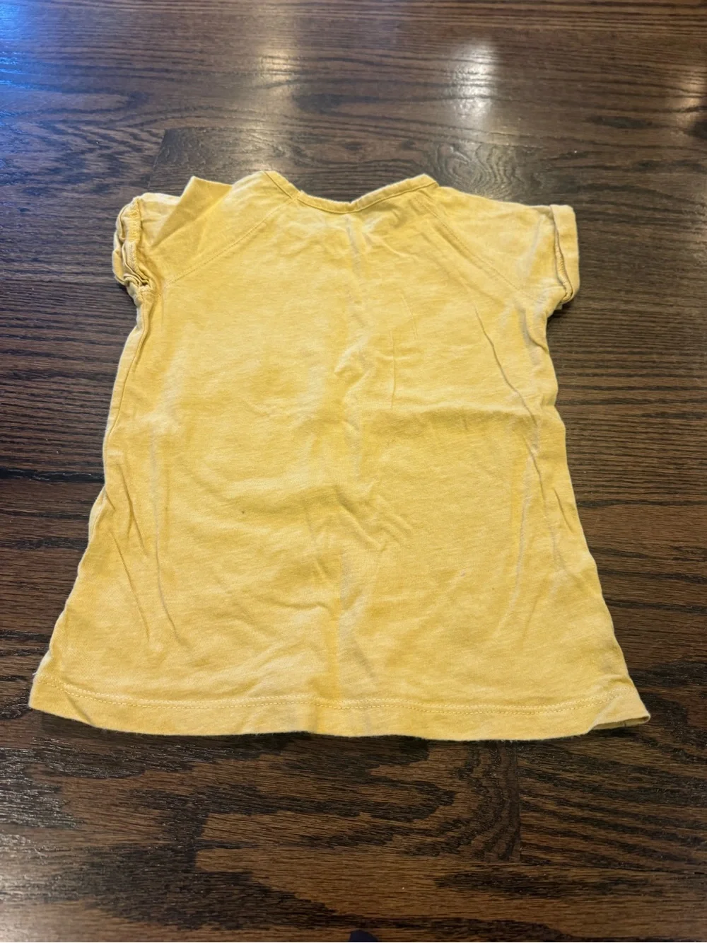 GAP Yellow 'Smile' Graphic Tee with Multicolor Print